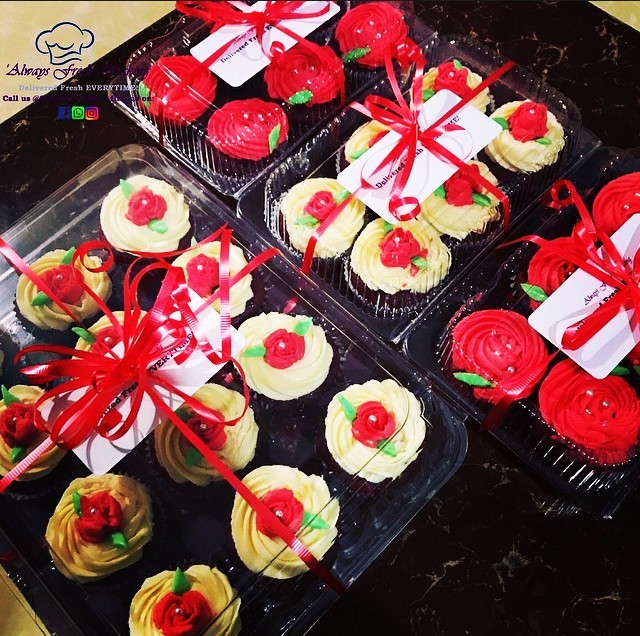 Valentine Special - 1 doz. Chocolate cupcakes $115.00 & 25% Off orders over $600.00
